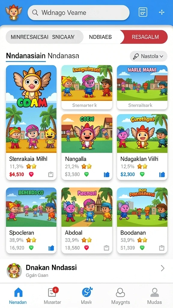 afaf - Tampilan antarmuka yang menawan dan intuitif.