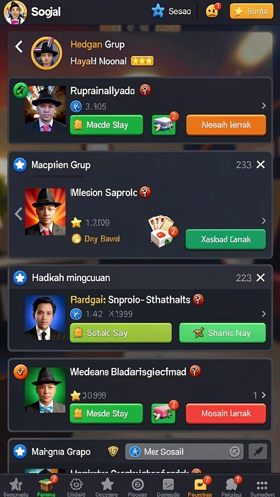 harum4d - Interaksi sosial dengan pemain lain dalam komunitas.