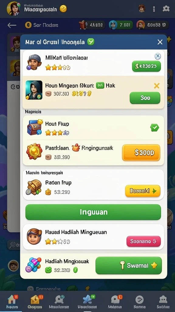 joker11 - Fitur sosial untuk berinteraksi dengan sesama pemain.